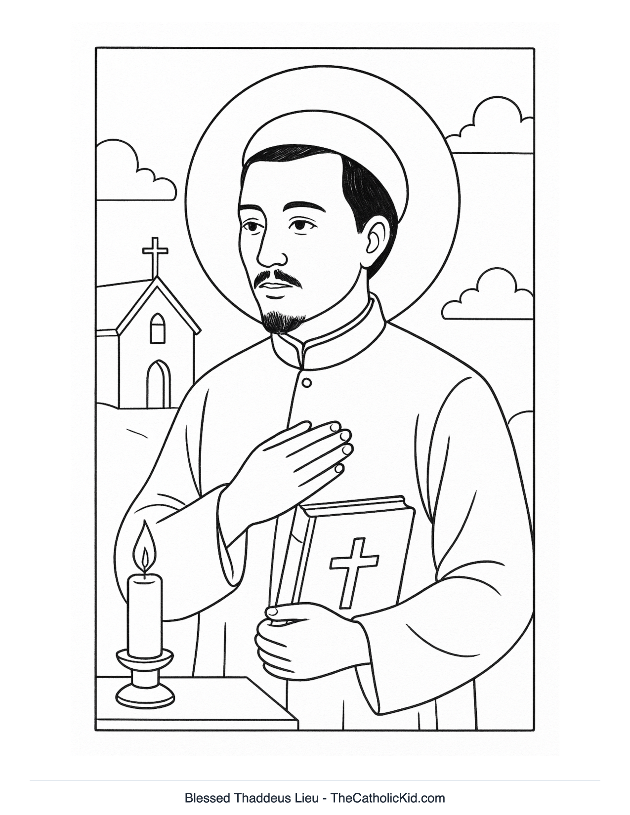 Blessed Thaddeus Lieu Coloring Page