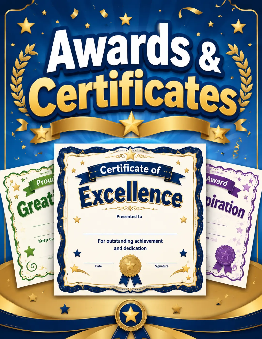 Awards and Certificates Creative Path