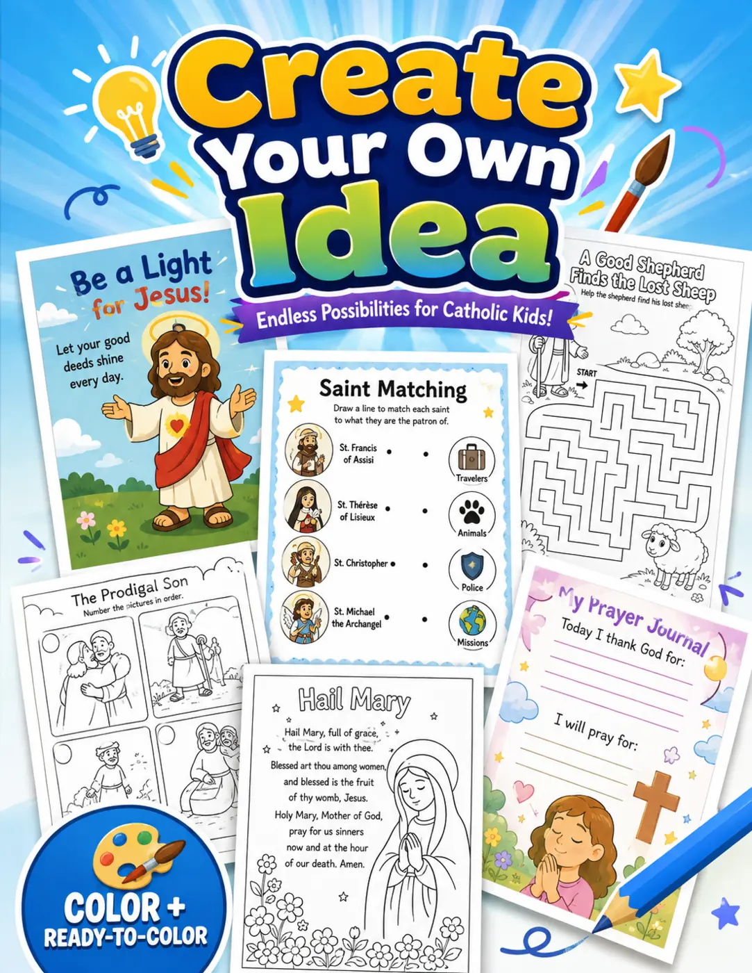 Create Your Own Idea Creative Path in The Catholic Kid AI Studio
