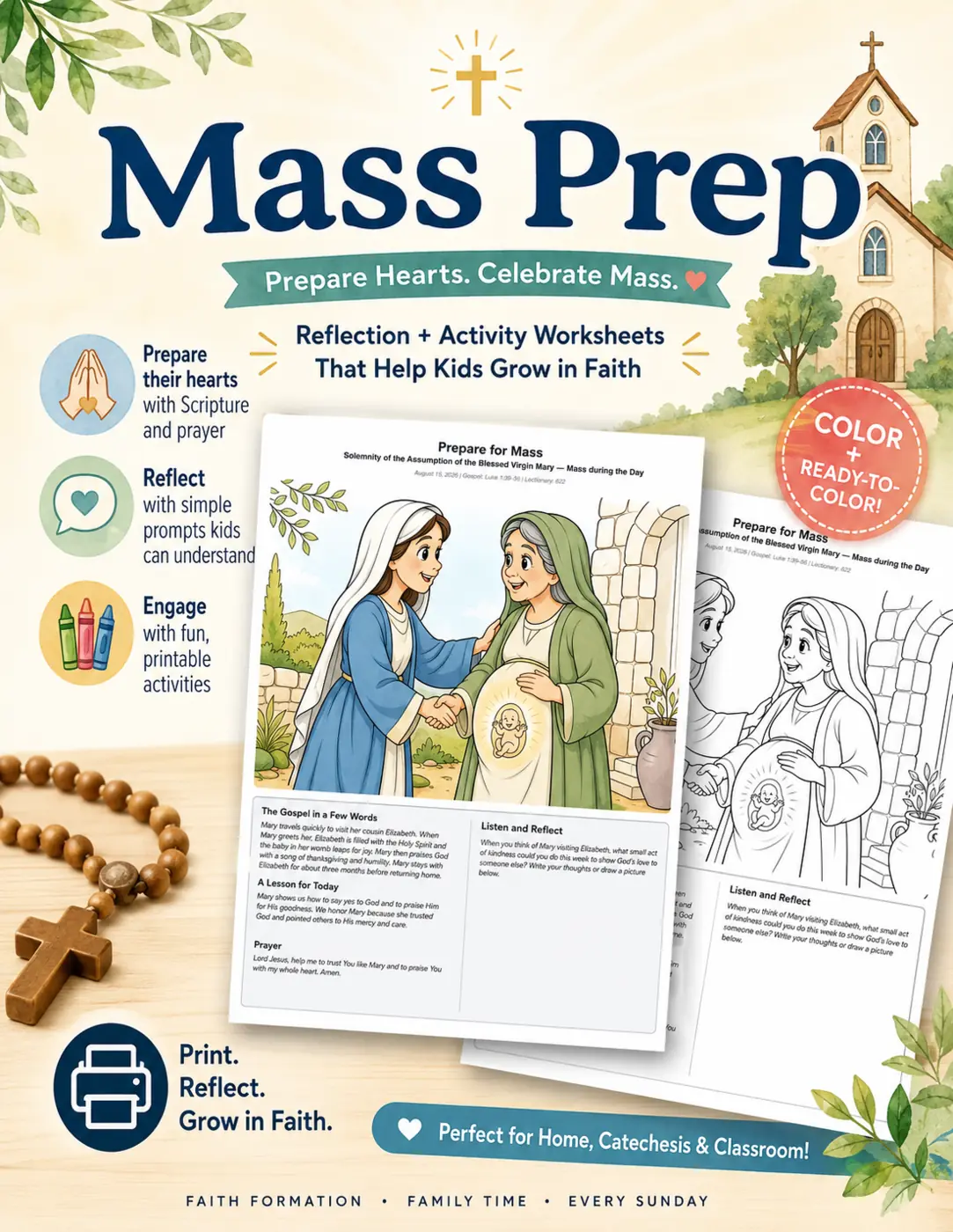 Mass Prep Creative Path in The Catholic Kid AI Studio